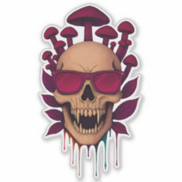 Adesivo Vampire Mushroom Skull