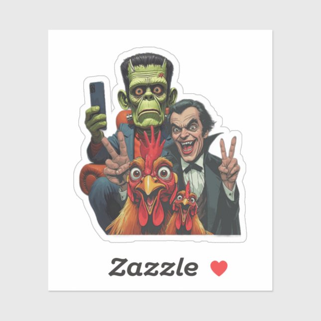 Adesivo "Vampire Selfie" Chessy Chicken Vinyl (Folha)