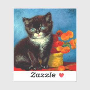 Adesivo Van Gogh Tuxedo Cat