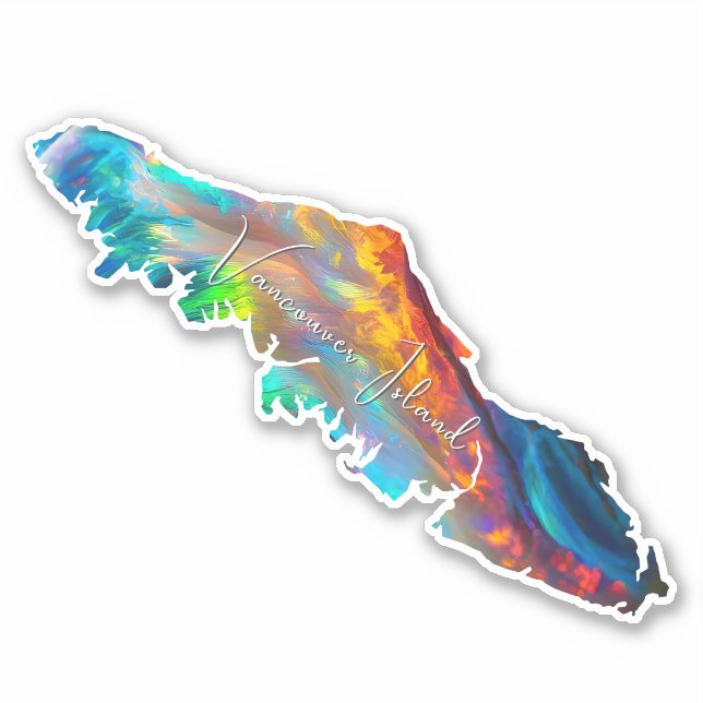 Adesivo Vancouver Island Holographic Sticker Decal (Frente)