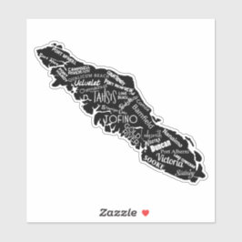 Adesivo Vancouver Island Places West Coast Vinyl Sticker