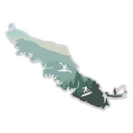 Adesivo Vancouver Island West Coast Design Vinyl Sticker