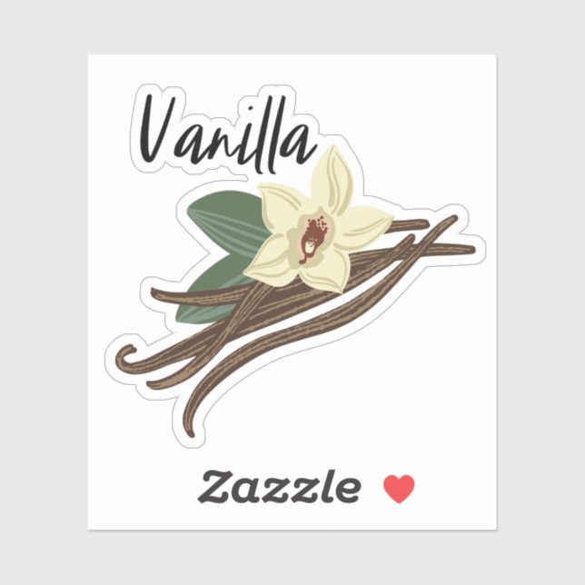 Adesivo Vanilla Pod Spice Jar Sticker (Folha)