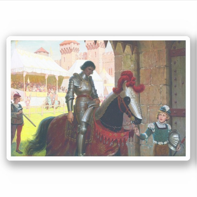 Adesivo Vanquished, by Edmund Blair Leighton (Frente)