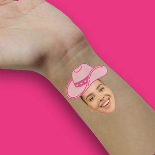 Adesivo Vaqueira Cor-de-Rosa de Discoteca Noiva Face Mão P