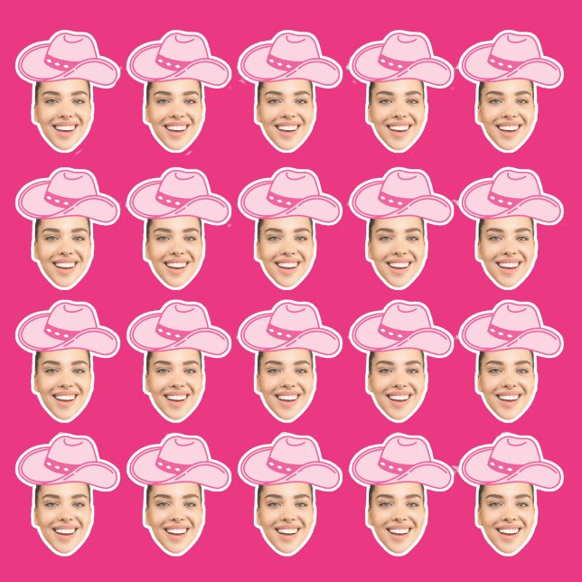 Adesivo Vaqueira de Disco Rosa Noiva Personalizável (Criador carregado)