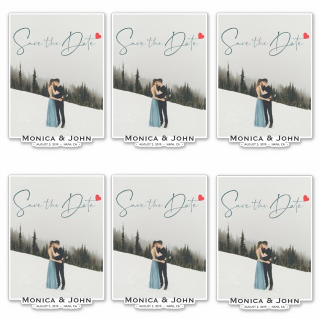 Adesivo Várias salvas a data personalizada (Frente)