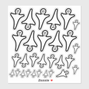 Adesivo Várias Velas-Fantasmas do Halloween