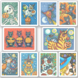 ADESIVO VARIEDADE ASSORTADA HALLOWEEN FELIZ BRANCA FELIZ
