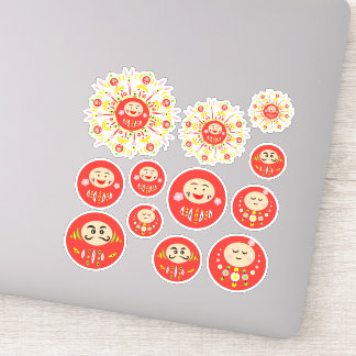 Adesivo variedade Daruma