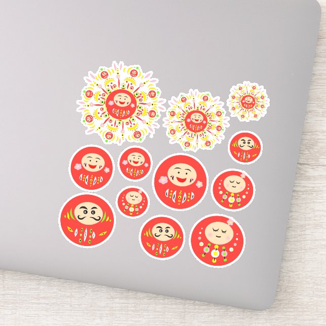 Adesivo variedade Daruma (Detalhe)