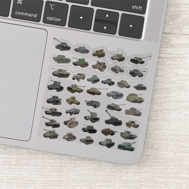 Adesivo Vários Tanques WW2 (Detalhe)
