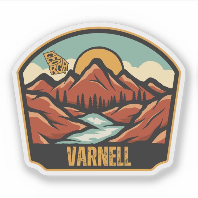 Adesivo Varnell, Geórgia (Frente)