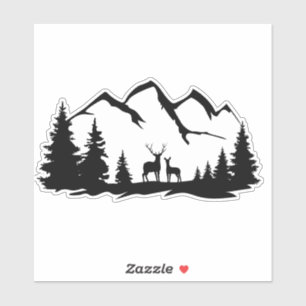 Adesivo Veado e vinil.