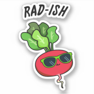 Adesivo Veggie-Rad-ish-Cute-Veggie