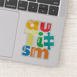 Adesivo Veja A Capacidade De Não Conhecer O Autismo Do R