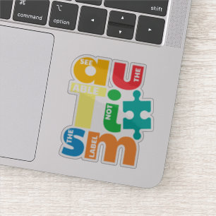 Adesivo Veja A Capacidade De Não Conhecer O Autismo Do Rót