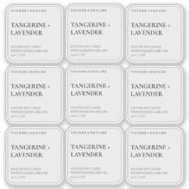 Adesivo Vela Quadrada Minimalista Simples e Clara