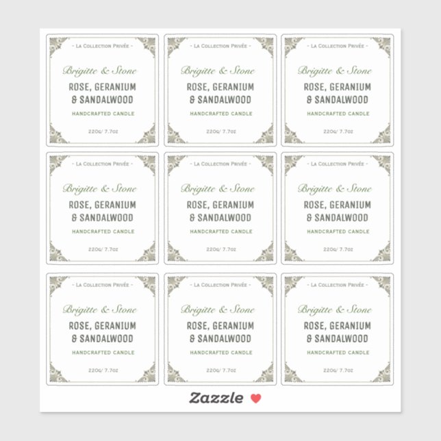 Adesivo Vela Transparente de Coleção Privada (Folha)