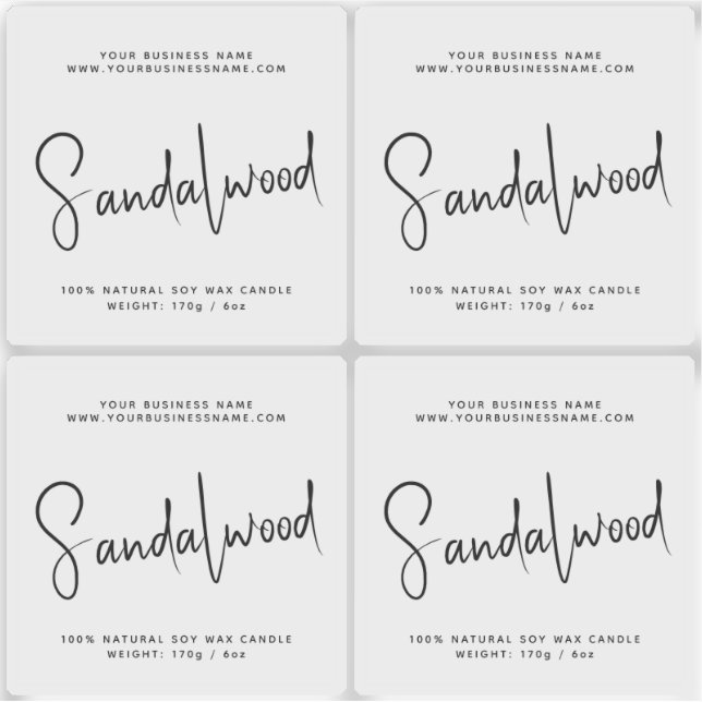 Adesivo Vela transparente e simples de cosméticos de embal (Frente)