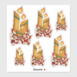 Adesivo Velas de Natal Velas autocolantes de vinilo