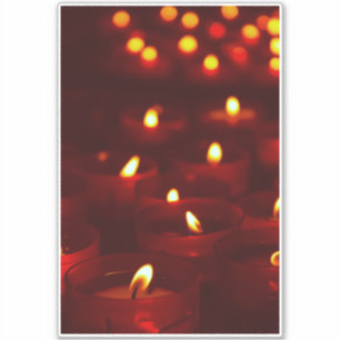 Adesivo Velas votivas queimadas em vigília