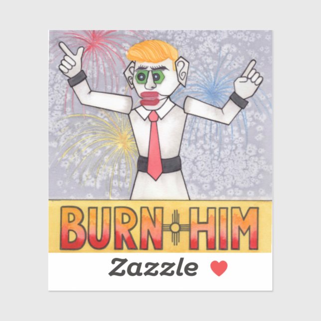 Adesivo Velho Homem Zozobra Papais noeis Fe, Tradição NM (Folha)