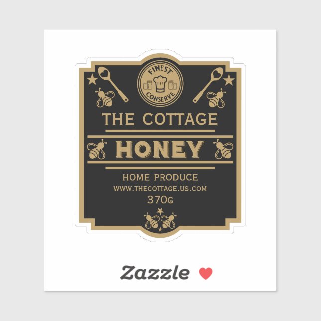 Adesivo Vendedor de mel (Folha)