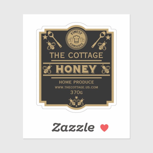 Adesivo Vendedor de mel (Folha)