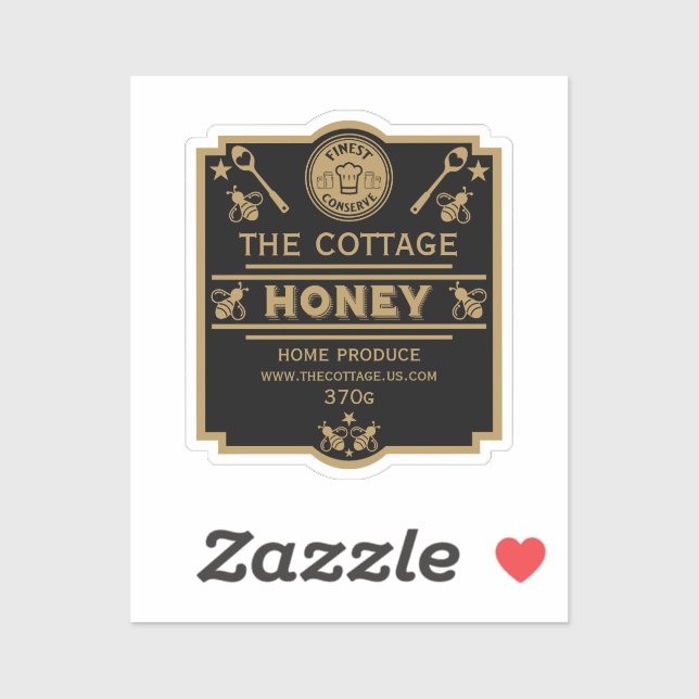 Adesivo Vendedor de mel (Folha)