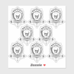 Adesivo Veneno Veneno Halloween 1,5" x 2"