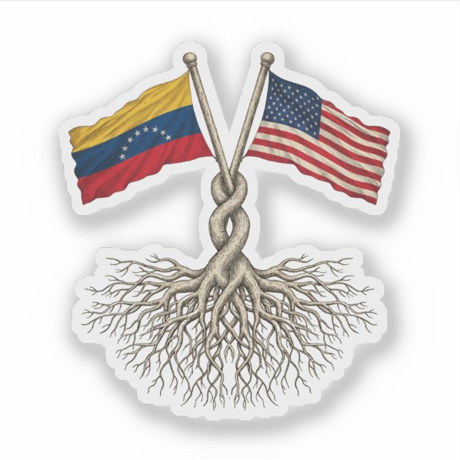Adesivo Venezuelan-American (Frente)