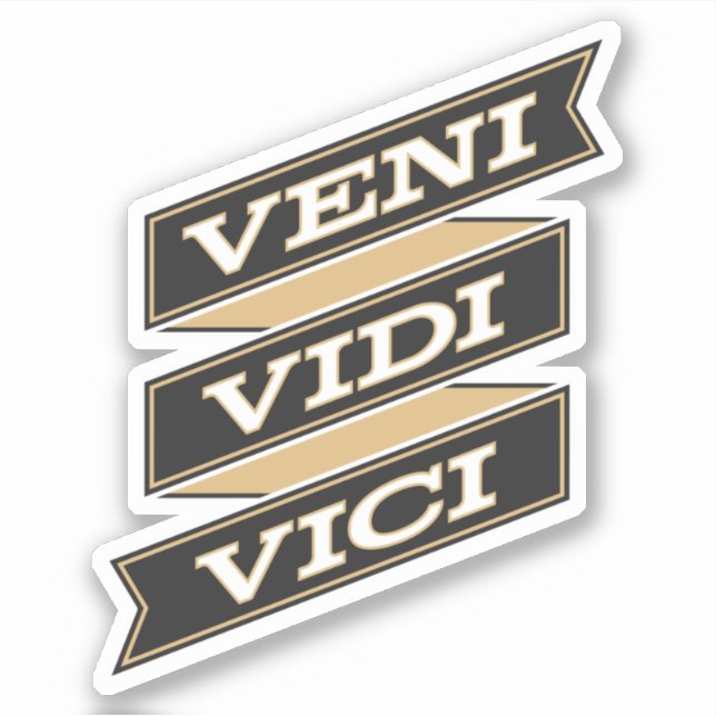 Adesivo Veni Vidi Vici Sticker (Frente)