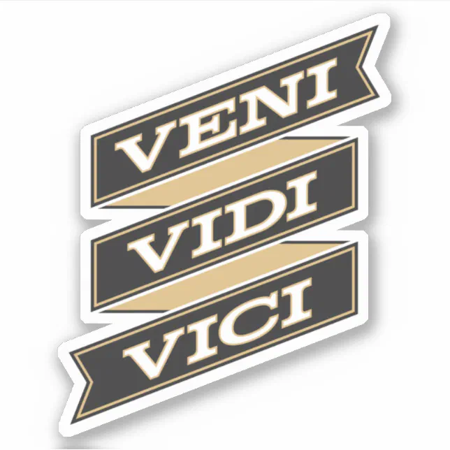 Adesivo Veni Vidi Vici | Zazzle Portugal