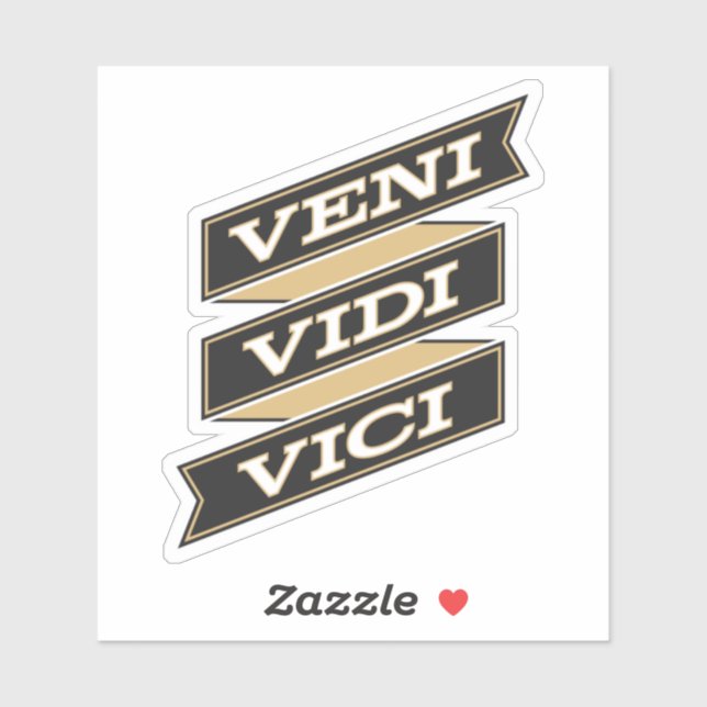 Adesivo Veni Vidi Vici | Zazzle Portugal