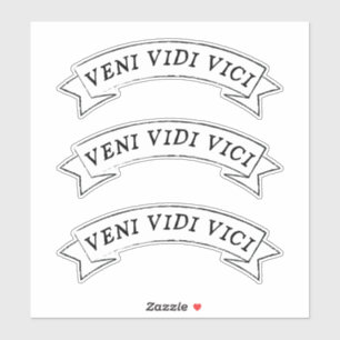 Adesivo VENI VIDI VICI - Vim ver que conquistei o Vinil