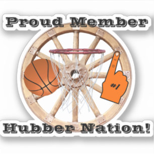 Adesivo Ventilador de basquetebol da Nação Hubbers Hubber