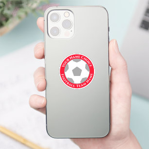 Adesivo Ventilador de futebol com nome de equipe Telefone 