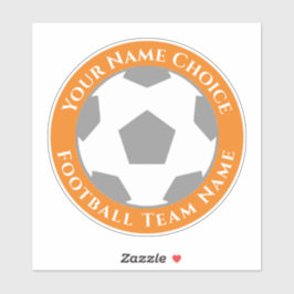 Adesivo Ventilador de futebol personalizado com o Laptop d