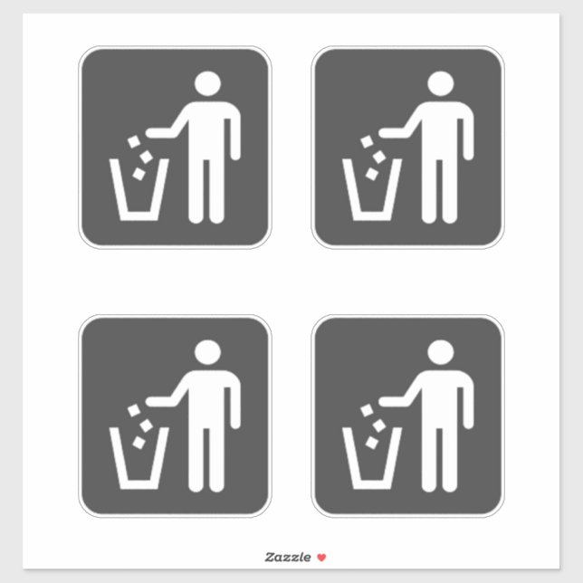 Adesivo Ventiladores de lixo ao ar livre (Folha)