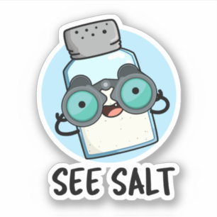Adesivo Ver Salt Funny Sea Salt Pun