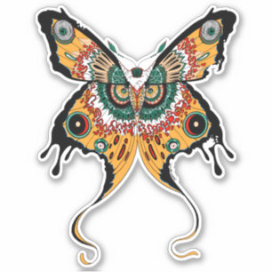 Adesivo Verde Laranja e Mama Branca