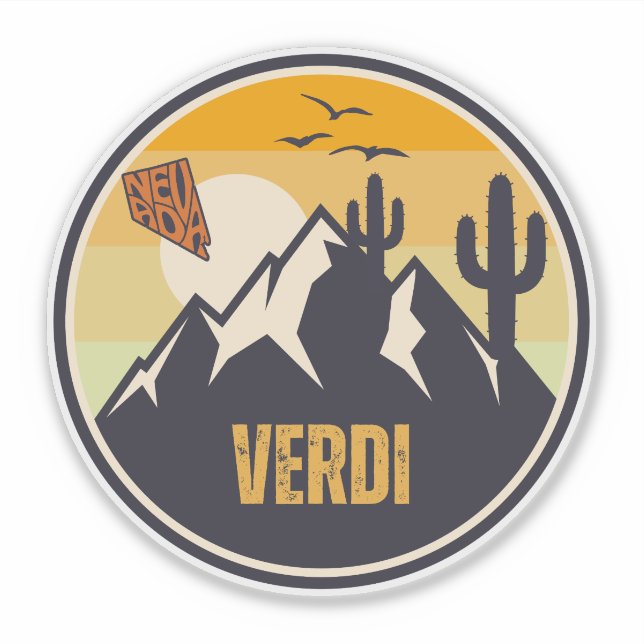 Adesivo Verdi, Nevada (Frente)