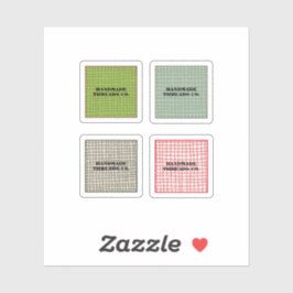 Adesivo Verificação Colorida Padrão de Vestuário Feito À M