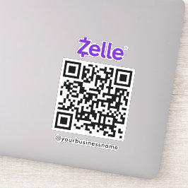 Adesivo Verificação de Pagamento do Código QR Zelle para P