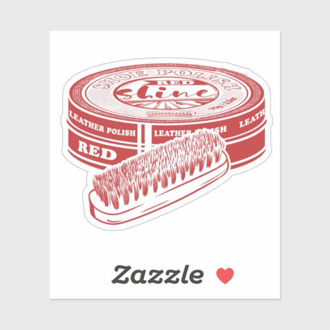 Adesivo Vermelho calçado (Folha)