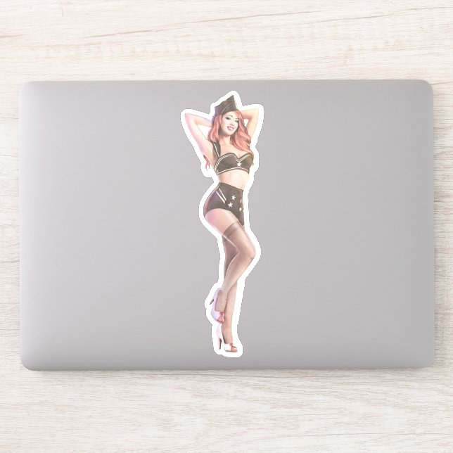 Adesivo Vermelho Grande (Computador)