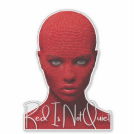 Adesivo Vermelho Não é Silêncio
