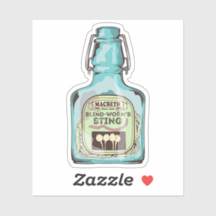 Adesivo Vermes cegos picando Shakespeare Macbeth