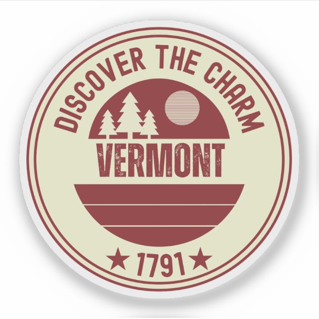 Adesivo Vermont Maple Syrup - VT Souvenir Gift (Frente)